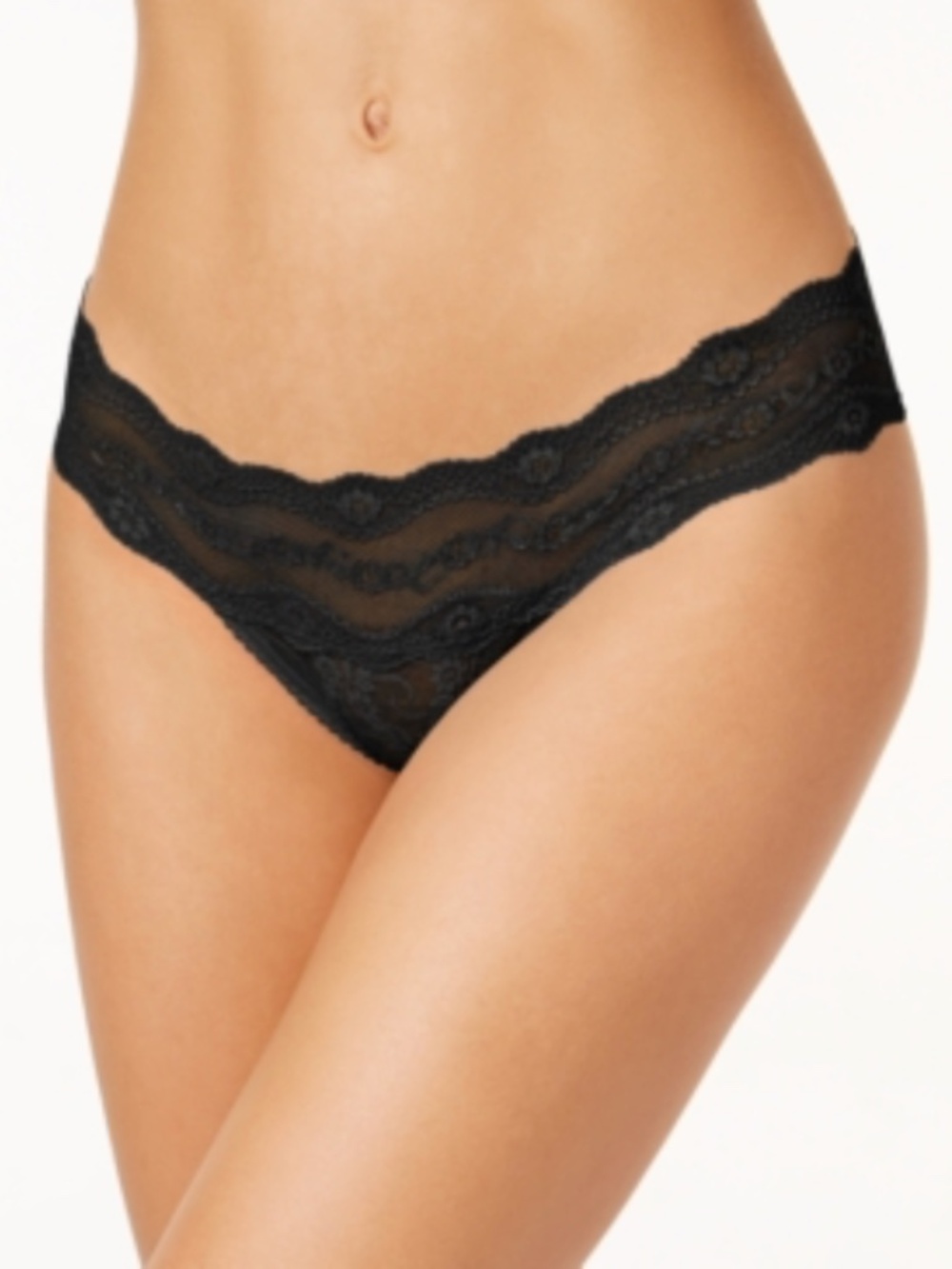 B. Tempt'd by Wacoal Lace Kiss Bikini NWT